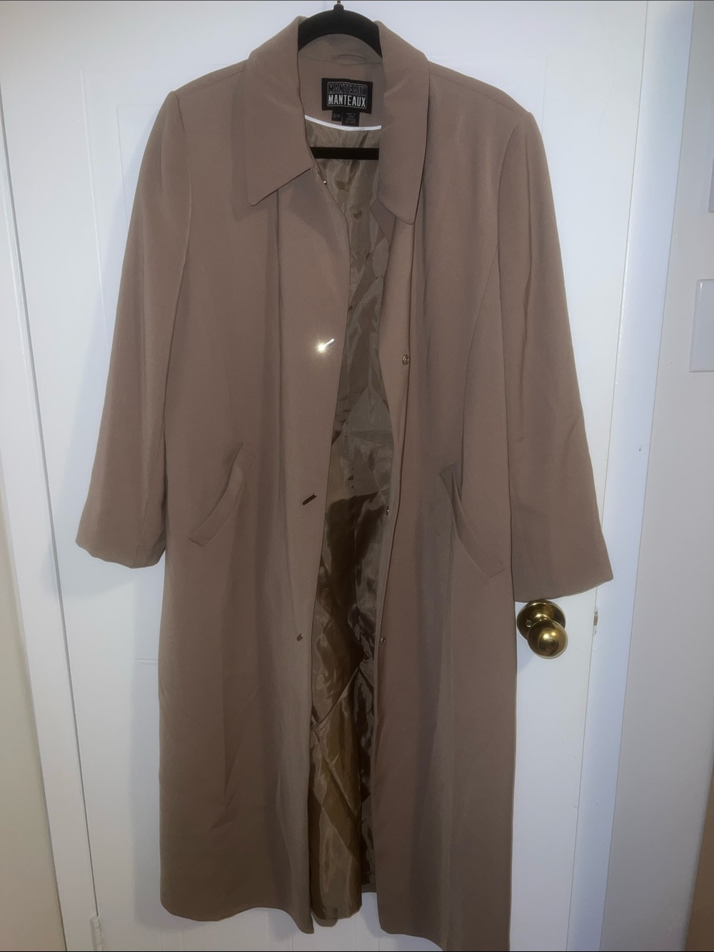 Manteaux Manteaux Vintage Taupe Long Coat
